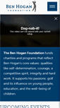 Mobile Screenshot of benhoganfoundation.org